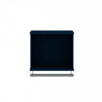 Manhattan Comfort 137GMC4 Rockefeller 20.8 Open Floating Hanging Closet with Shelf and Hanging Rod  in Tatiana Midnight Blue